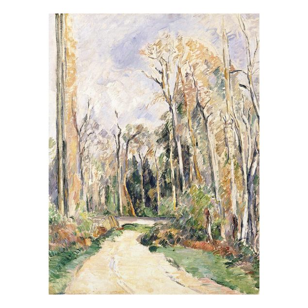 quadro com árvore Paul Cézanne - Path at the Entrance to the Forest