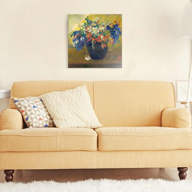 Quadros por movimento artístico Paul Gauguin - Flowers in a Vase