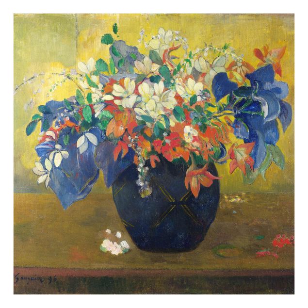Quadros florais Paul Gauguin - Flowers in a Vase