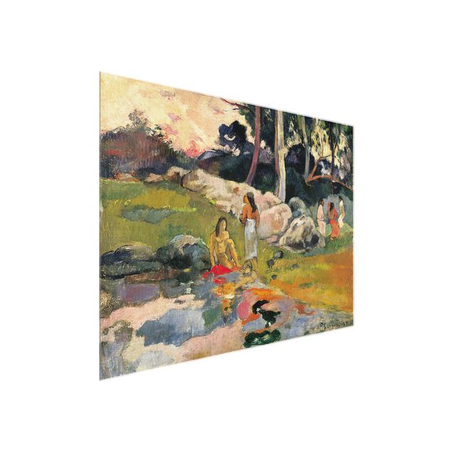 quadro com paisagens Paul Gauguin - Women At The Banks Of River