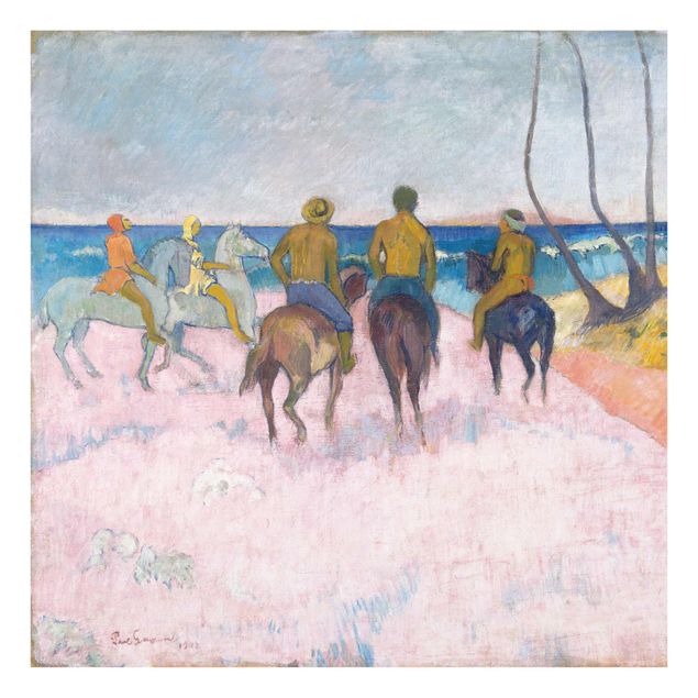 Quadros retratos Paul Gauguin - Riders On The Beach