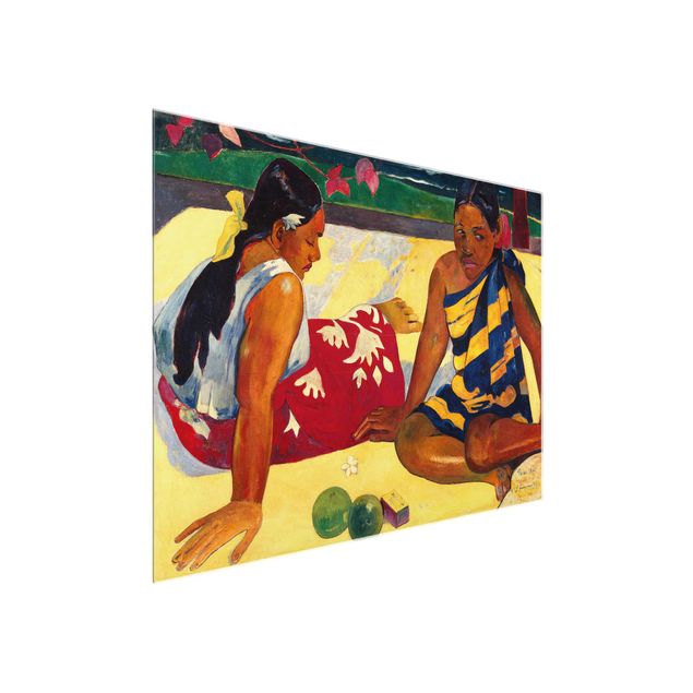 Quadros famosos Paul Gauguin - Parau Api (Two Women Of Tahiti)