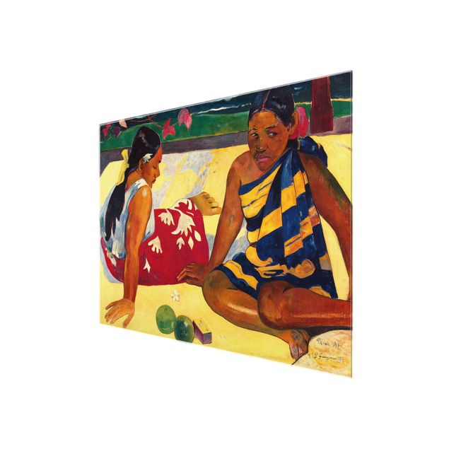 quadros modernos para quarto de casal Paul Gauguin - Parau Api (Two Women Of Tahiti)