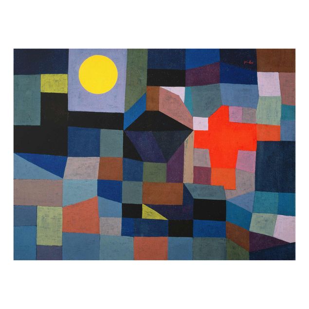 Quadros padrões Paul Klee - Fire At Full Moon