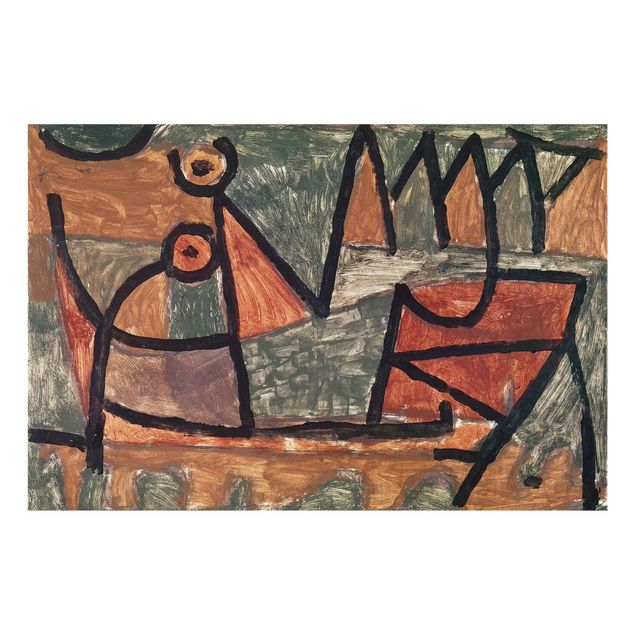 quadros abstratos modernos Paul Klee - Sinister Boat Trip