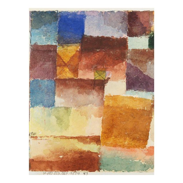quadros abstratos para sala Paul Klee - In the Wasteland