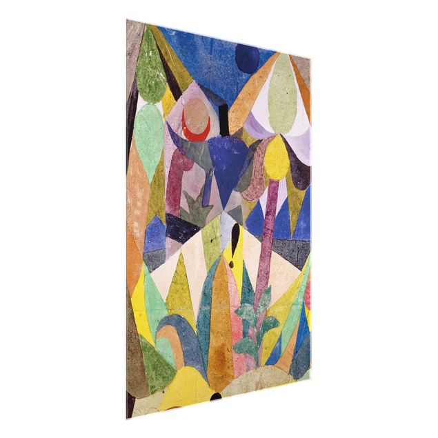 Quadros em vidro paisagens Paul Klee - Mild tropical Landscape