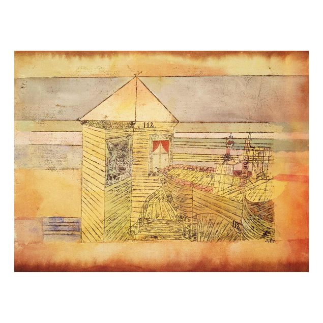 quadros abstratos para sala Paul Klee - Wonderful Landing, Or '112!'