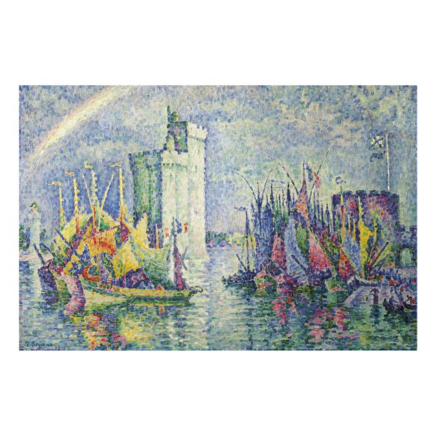 Quadros famosos Paul Signac - Rainbow at the Port of La Rochelle