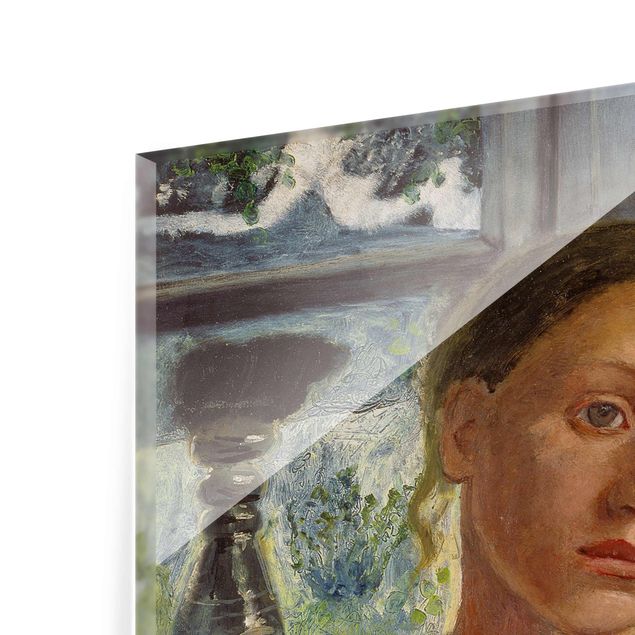 Quadros de Paula Modersohn Becker Paula Modersohn-Becker - Girl'S Head In Front Of A Window