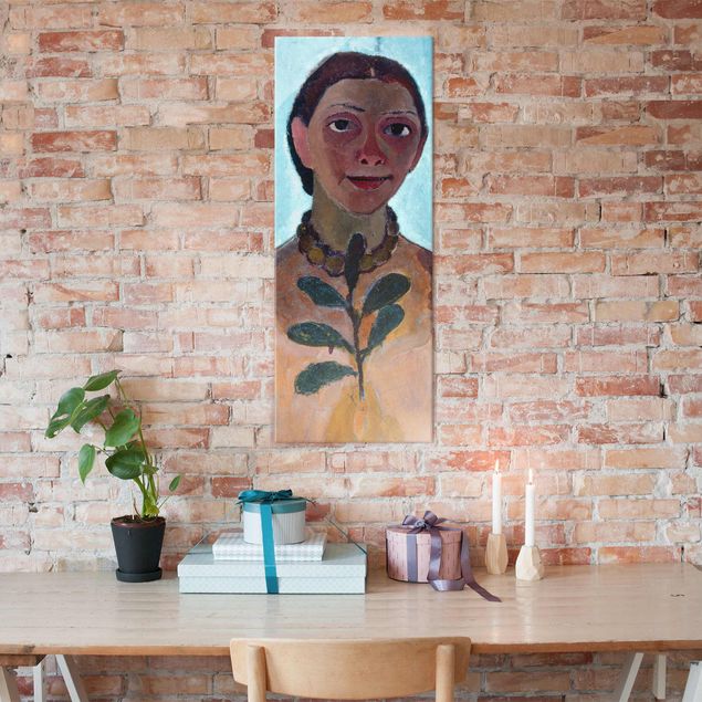 decoraçao cozinha Paula Modersohn-Becker - Self Portrait with Amber Necklace