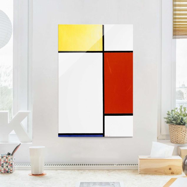 Quadros movimento artístico Impressionismo Piet Mondrian - Composition I