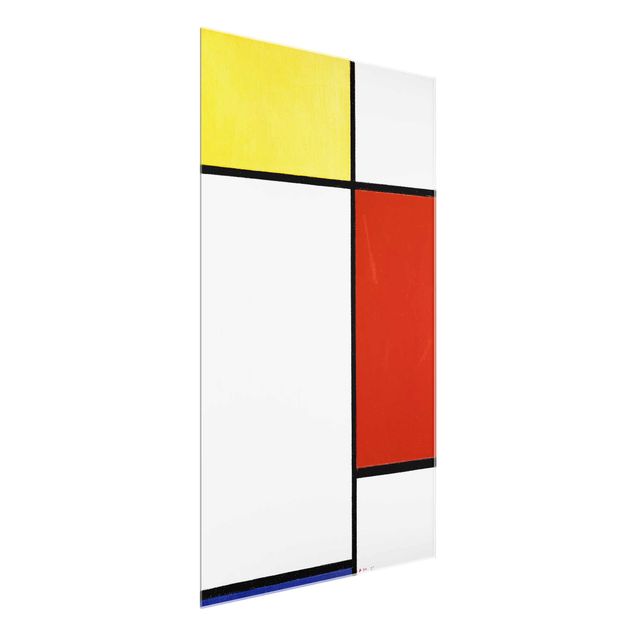 Quadros em vidro abstratos Piet Mondrian - Composition I