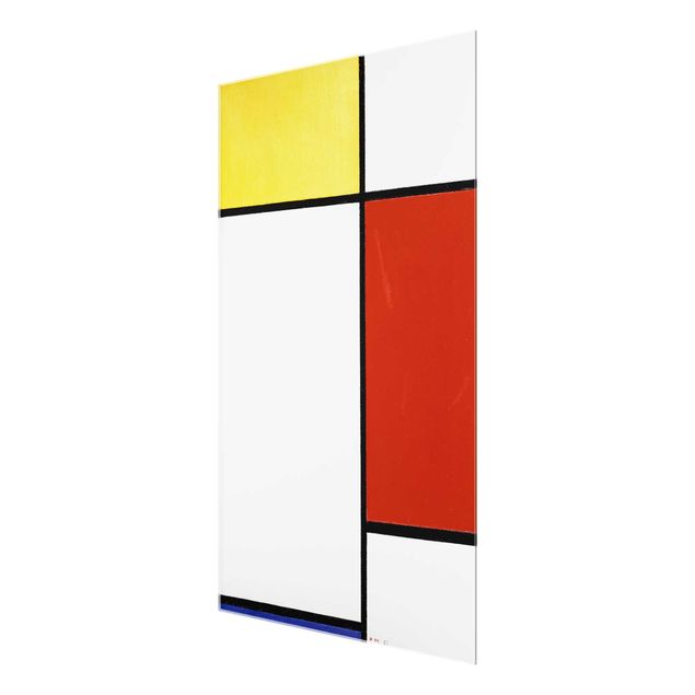 quadros abstratos para sala Piet Mondrian - Composition I