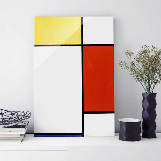 decoraçao para parede de cozinha Piet Mondrian - Composition I