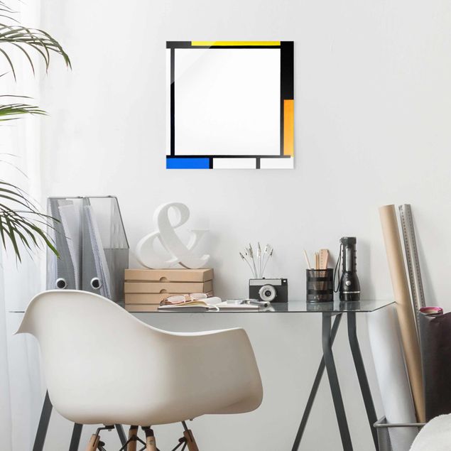Quadros por movimento artístico Piet Mondrian - Composition III with Red, Yellow and Blue