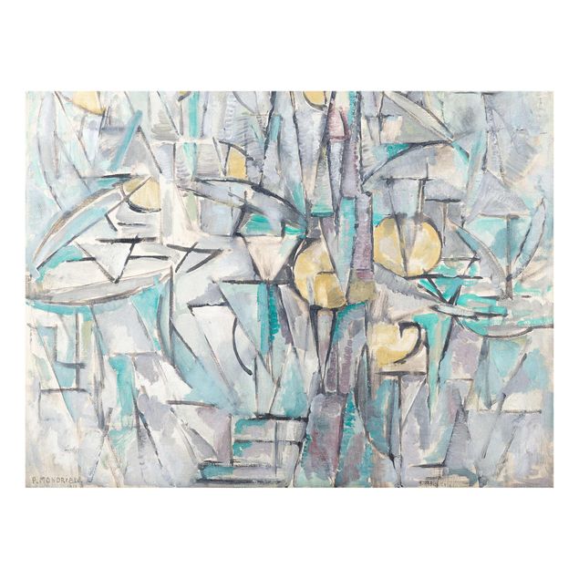 Quadros famosos Piet Mondrian - Composition X