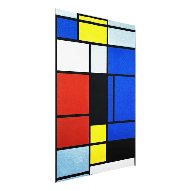 Quadros em vidro abstratos Piet Mondrian - Tableau No. 1