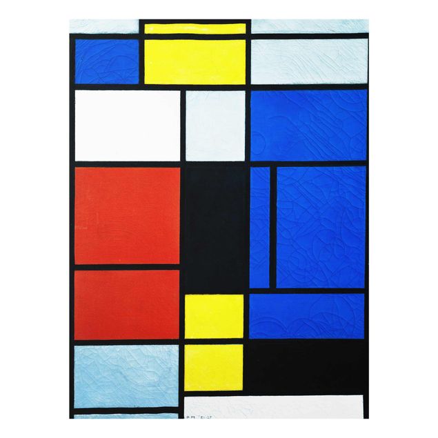 Quadros famosos Piet Mondrian - Tableau No. 1