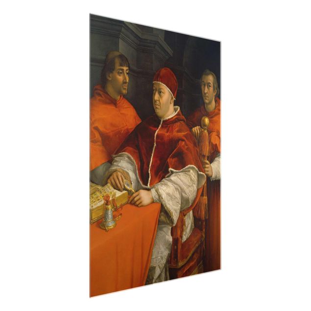 Quadros famosos Raffael - Portrait of Pope Leo X