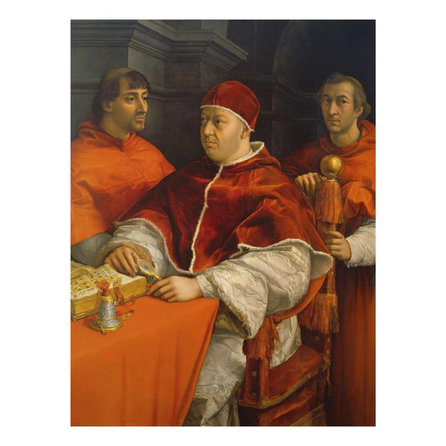 Quadros retratos Raffael - Portrait of Pope Leo X
