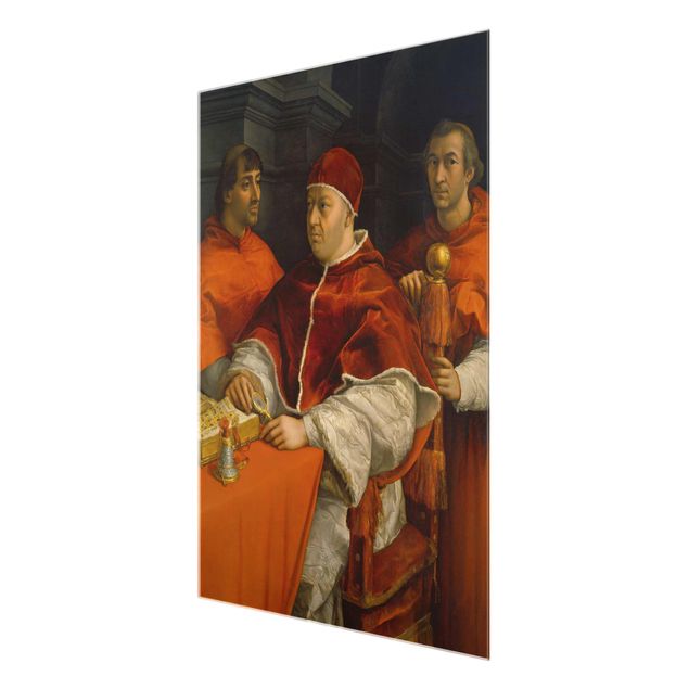 Quadros modernos Raffael - Portrait of Pope Leo X