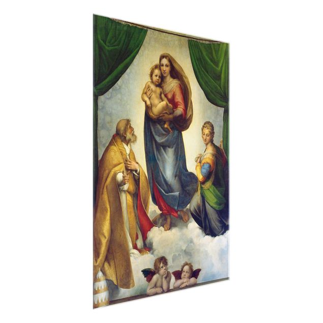 Quadros famosos Raffael - The Sistine Madonna
