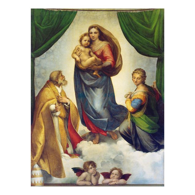 Quadros retratos Raffael - The Sistine Madonna