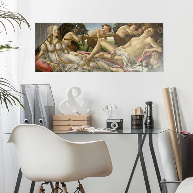 Quadros famosos Sandro Botticelli - Venus And Mars