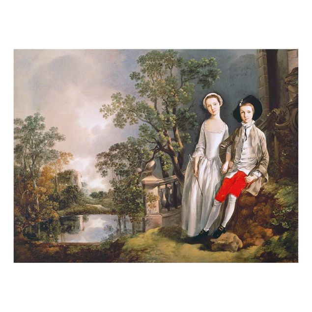 Quadros retratos Thomas Gainsborough - Portrait Of Heneage Lloyd And His Sister