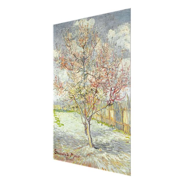 quadro de árvore Vincent van Gogh - Flowering Peach Trees