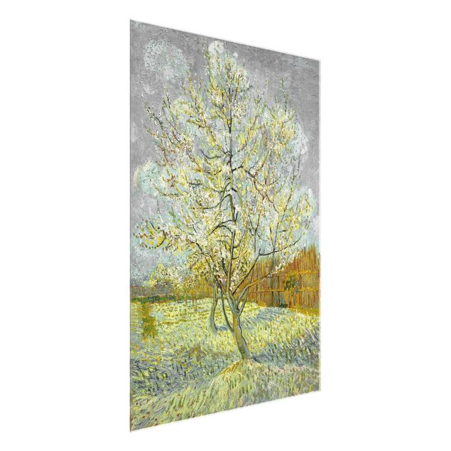Quadros movimento artístico Pós-impressionismo Vincent van Gogh - Flowering Peach Tree