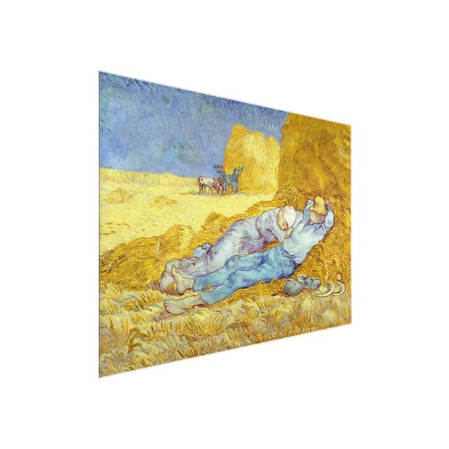 Quadros movimento artístico Pós-impressionismo Vincent Van Gogh - The Napping