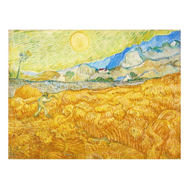 Quadros por movimento artístico Vincent Van Gogh - The Harvest, The Grain Field