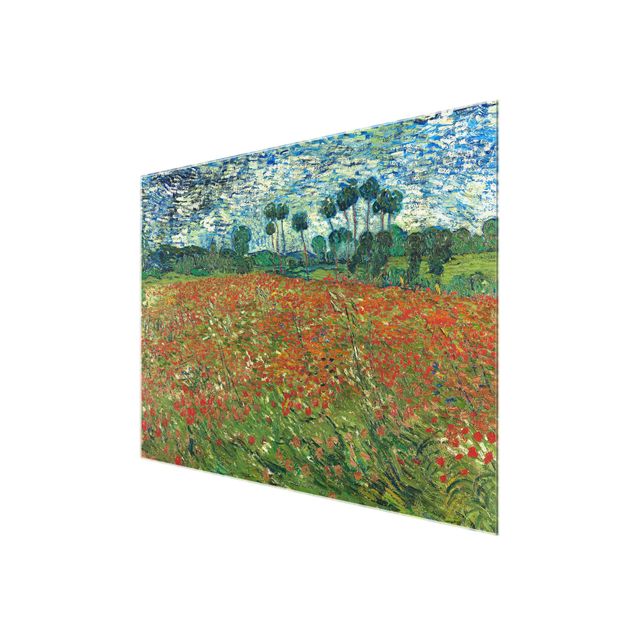 Quadros movimento artístico Pós-impressionismo Vincent Van Gogh - Poppy Field