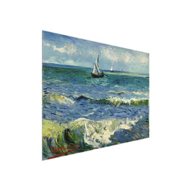 Quadros movimento artístico Pós-impressionismo Vincent Van Gogh - Seascape Near Les Saintes-Maries-De-La-Mer