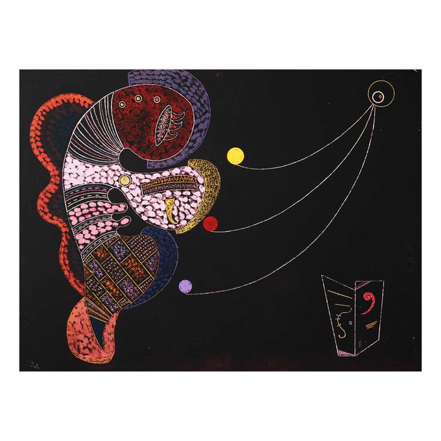 Quadros em vidro abstratos Wassily Kandinsky - The Fat And The Thin