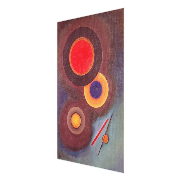quadros abstratos para sala Wassily Kandinsky - Circles And Lines