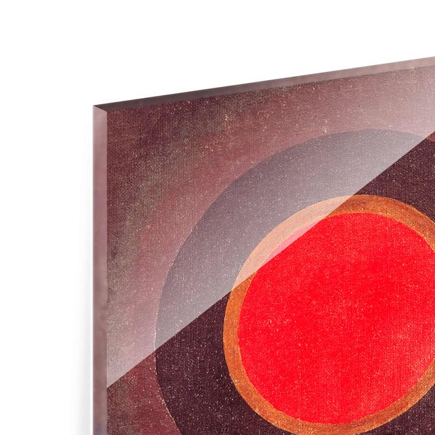 Quadros vermelhos Wassily Kandinsky - Circles And Lines