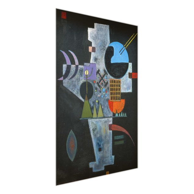 Quadros em vidro abstratos Wassily Kandinsky - Cross Shape