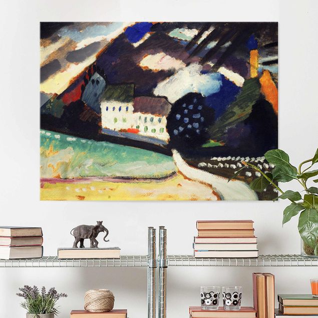 Quadros movimento artístico Expressionismo Wassily Kandinsky - Murnau, Castle And Church Ii
