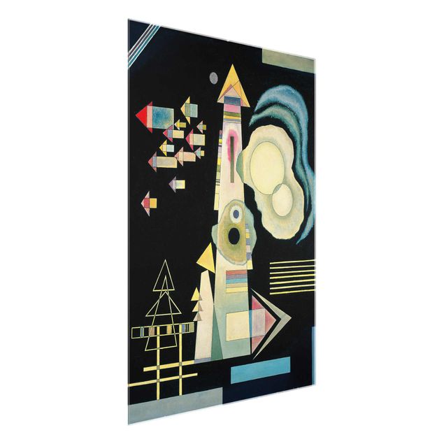 Quadros em vidro abstratos Wassily Kandinsky - Arrows