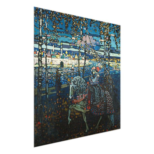 Quadros em vidro abstratos Wassily Kandinsky - Riding Paar