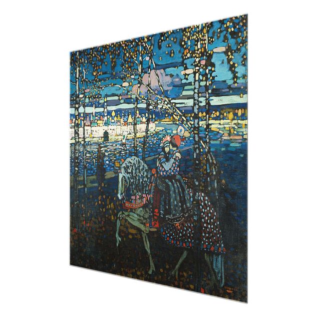 quadros abstratos modernos Wassily Kandinsky - Riding Paar