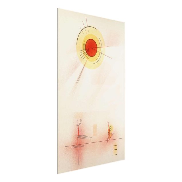 Quadros em vidro abstratos Wassily Kandinsky - Rays