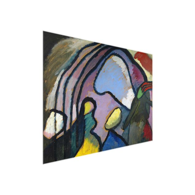 Quadros em vidro abstratos Wassily Kandinsky - Study For Improvisation 10