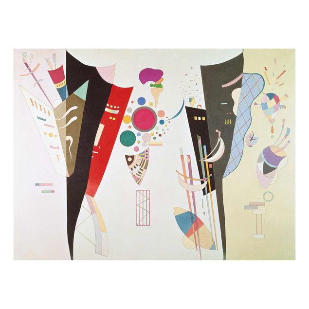 Quadros em vidro abstratos Wassily Kandinsky - Reciprocal Accord