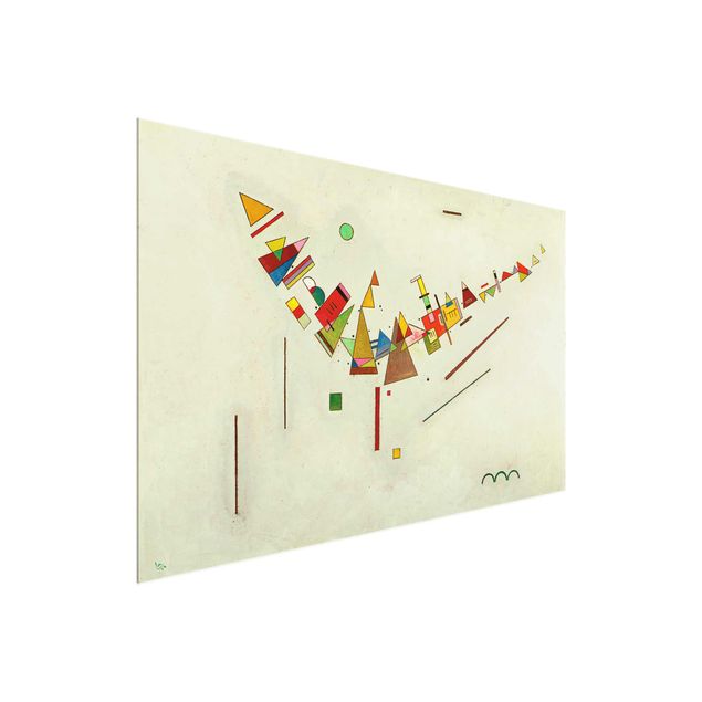 Quadros em vidro abstratos Wassily Kandinsky - Angular Swing