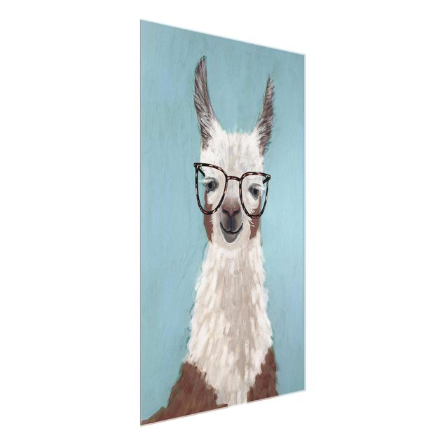 quadros modernos para quarto de casal Lama With Glasses II