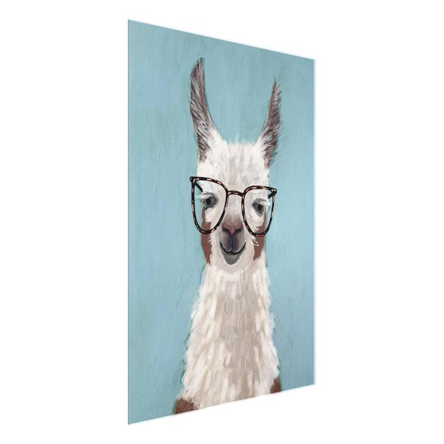 quadros modernos para quarto de casal Lama With Glasses II
